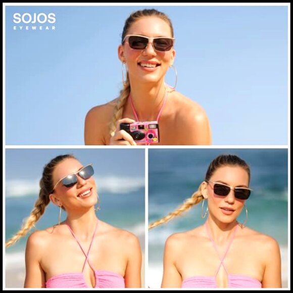 Metal Frame Sunglasses with UV400 Protection, Polarized Lenses main image 4